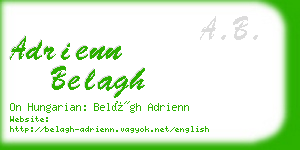 adrienn belagh business card